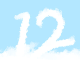Cute cloud number 