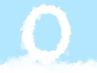 Cute cloud number 