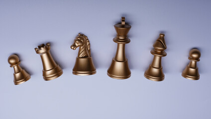 Chess. strategy ideas Planning and Decision concept business