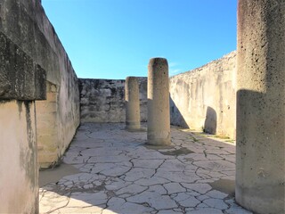 Ancient Mitla ruins in Oaxaca, Mexico