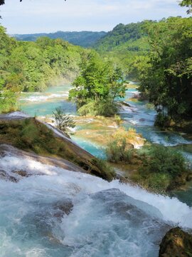 Agua Azul Waterfalls In Mexico