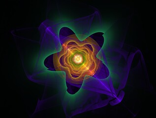 Imaginatory fractal background Image