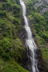 USA, Alaska, Valdez. Bridal Veil Falls landscape.