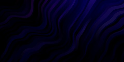Dark Purple vector template with curves.
