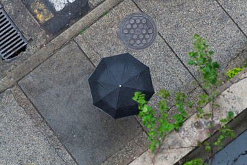 parasol pedestrian street