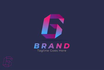 Letter G logo, monogram letter G, simple,  stylish, easy to recognize and versatile, design logo template, vector illustration