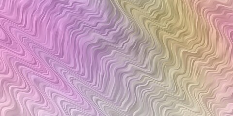 Fototapeta premium Light Multicolor vector background with curves.