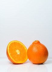 Fresh Orange Isolated on a white back ground