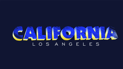 California typography vector illustration  sign  t shirt graphics  print.