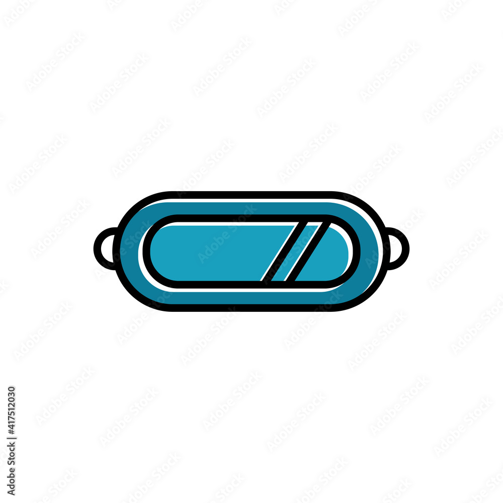 Poster virtual reality glasses lineal color icon. simple illustration. mobile concept app icon and web desi