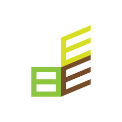 BEE letter logo design vector