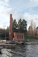 Brick Boiler Building at Lakeside