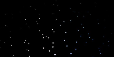 Dark Pink, Blue vector background with colorful stars.