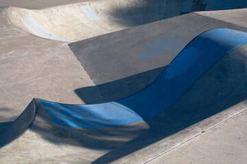 Skate Bowl with Blue Lip