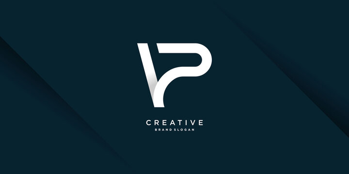 Creative letter logo with initial P, Premium Vector part 7