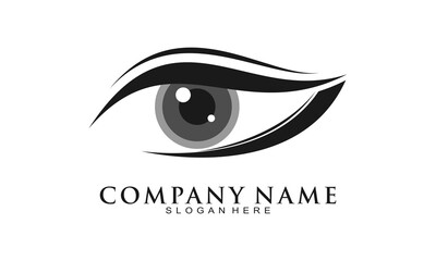 Beautiful eye luxury vector logo