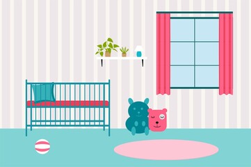 baby room with toys