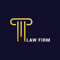 justice law firm legal logo icon vector template.