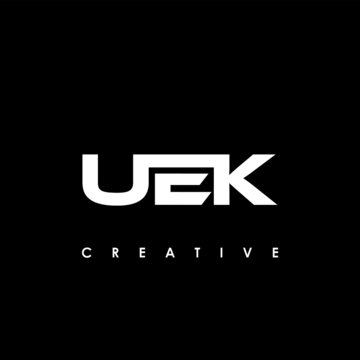 UEK Letter Initial Logo Design Template Vector Illustration