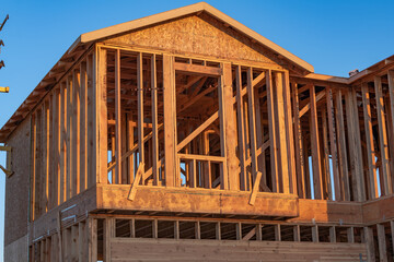 Residential house frame