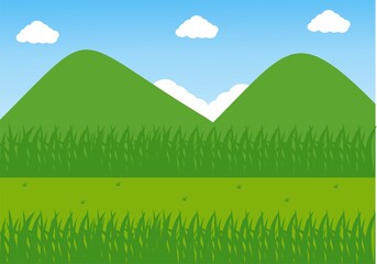 landscape with mountains