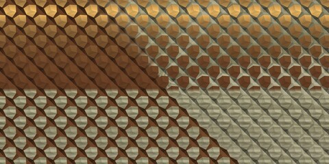 abstract background. repeating patterns in metal. 