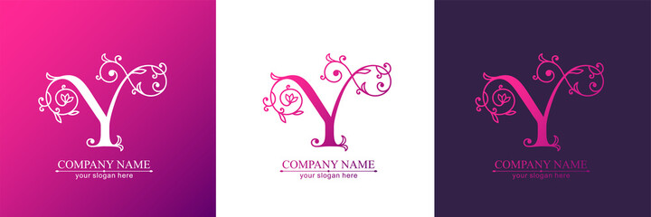 Premium Vector Y logo. Monnogram, lettering. Personal logo or sign for branding an elite company.