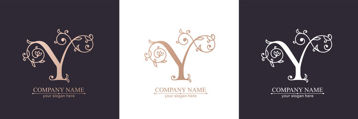 Premium Vector Y logo. Monnogram, lettering. Personal logo or sign for branding an elite company.
