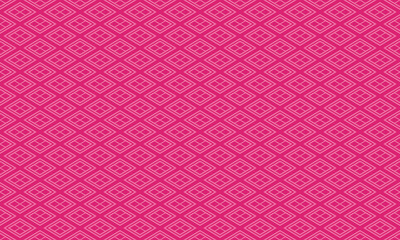 和柄　武田菱　シームレスパターン　背景素材　ピンク