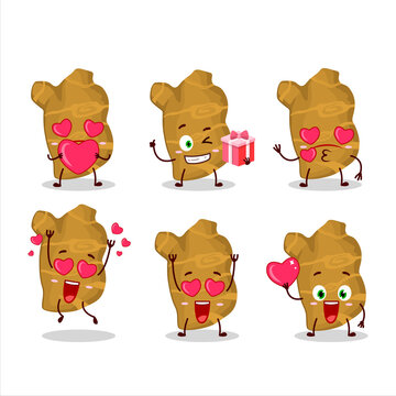 Jerusalem architoke cartoon character with love cute emoticon