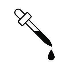 dropper icon. Pipette icon. Medicine dropper sign. vector illustration