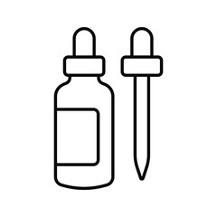 dropper icon. Pipette icon. Medicine dropper sign. vector illustration