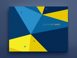 Backgrounds with abstract geometric pattern. Cover design template. Vector illustration. Can be used for advertising, marketing or presentation.