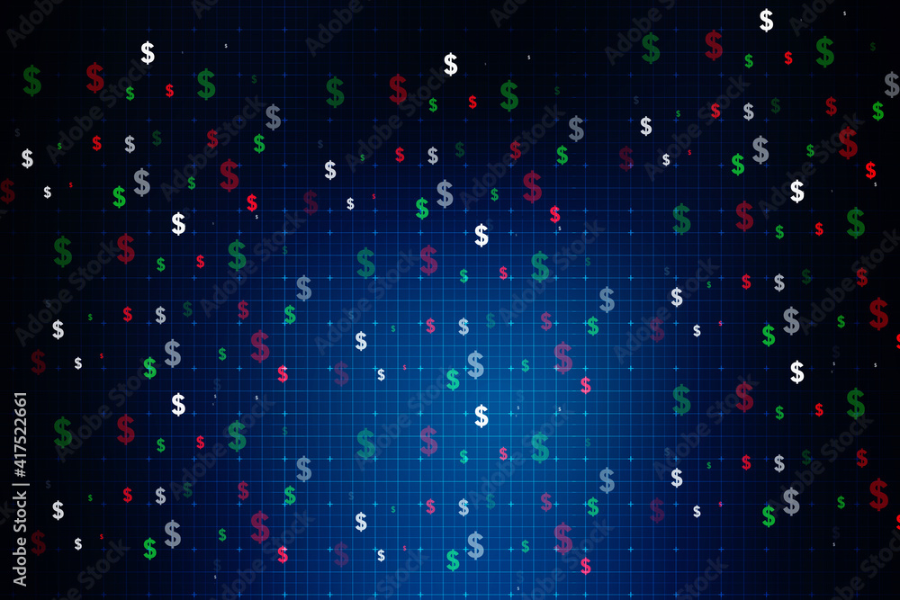 Aufkleber 2d digital abstract business networking background