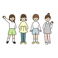 こども　女子　全身　セット