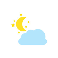 Weather forecast icons include,rainy season,rainstorm, thunder,lightning, winter,snowing, cold weather, summer,rising sun,clear weather,hot weather,spring, night,moon,stars. Vector illustration