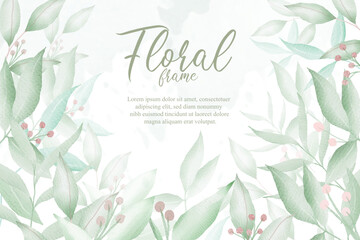 Editable greenery Floral arrangement background