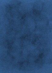 Abstract dark blue plaster background. Rough plaster surface texture