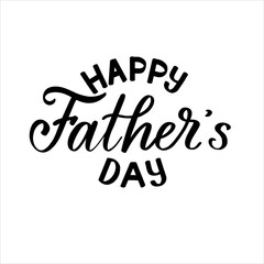 Fototapeta na wymiar Happy Father's day, hand calligraphy vector typography illustartion for postcard, print, poster, greeting design