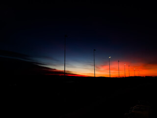 romantic sky with sunrise - Sande