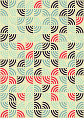 Abstract Geometric Pattern generative computational art illustration