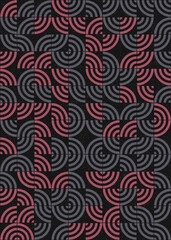 Abstract Geometric Pattern generative computational art illustration