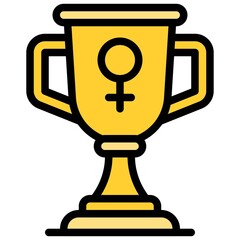Trophy icon, International Women's Day related vector