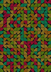 Abstract Geometric Pattern generative computational art illustration