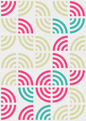 Abstract Geometric Pattern generative computational art illustration