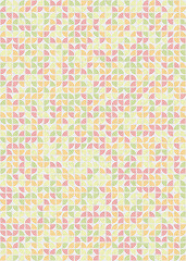 Fototapeta premium Abstract Geometric Pattern generative computational art illustration