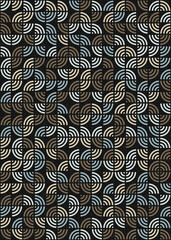 Abstract Geometric Pattern generative computational art illustration