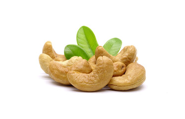 cashew nuts isolated on white background