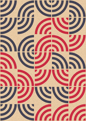 Abstract Geometric Pattern generative computational art illustration