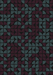 Abstract Geometric Pattern generative computational art illustration